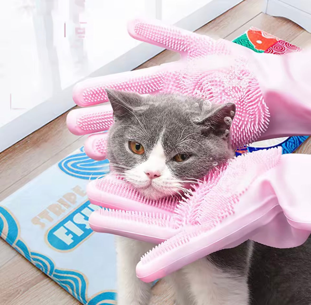 Pet Grooming Cleaning Gloves